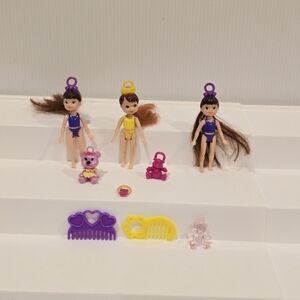 Vintage 2000 Spinmaster Key Charm Cuties Doll and Accessories Set